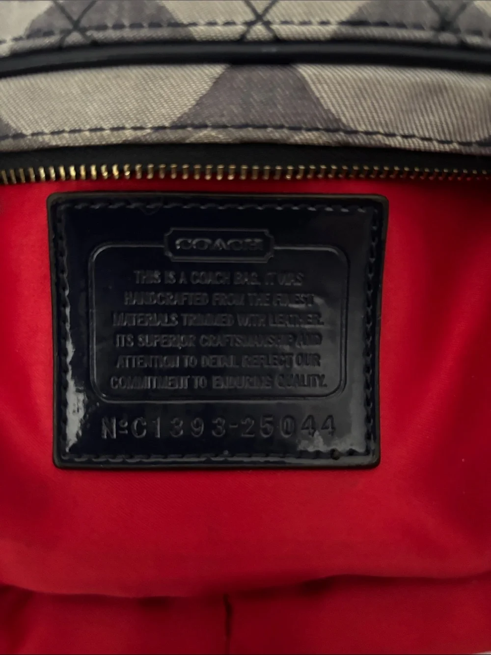 Coach Poppy Quilted Denim Crossbody